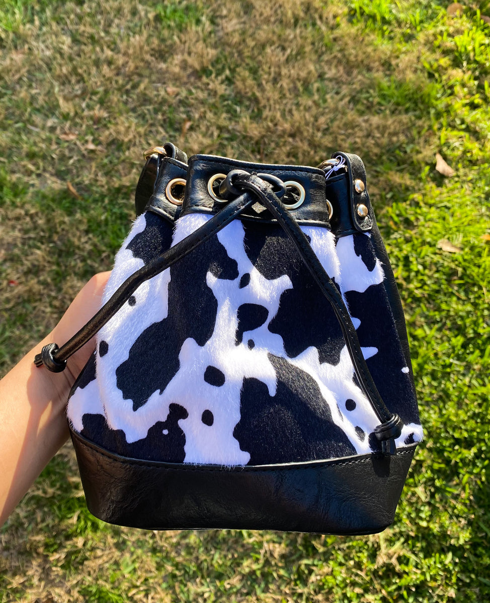 Cow print mini bag hotsell