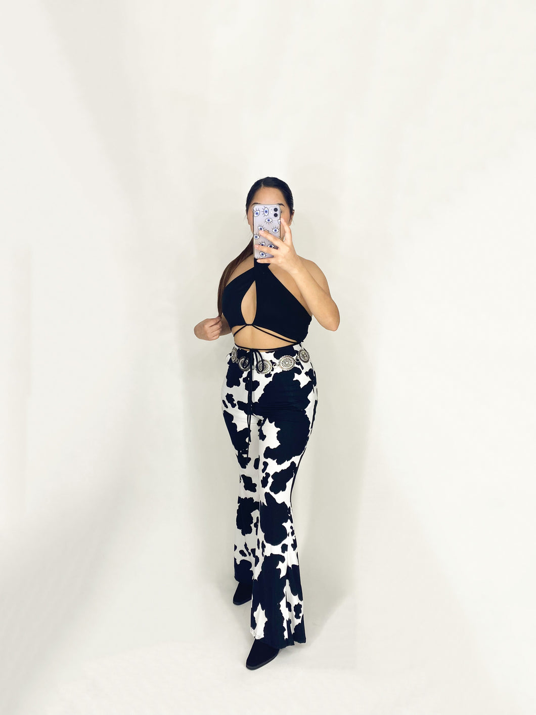 Cow Print Bell Bottoms