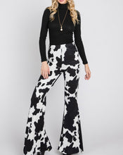 Load image into Gallery viewer, Cow Print Bell Bottoms
