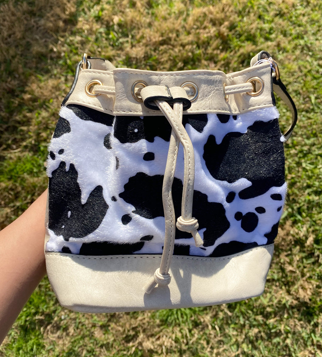 Cow print mini clearance bag