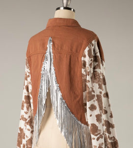 Fringe Jacket Rust