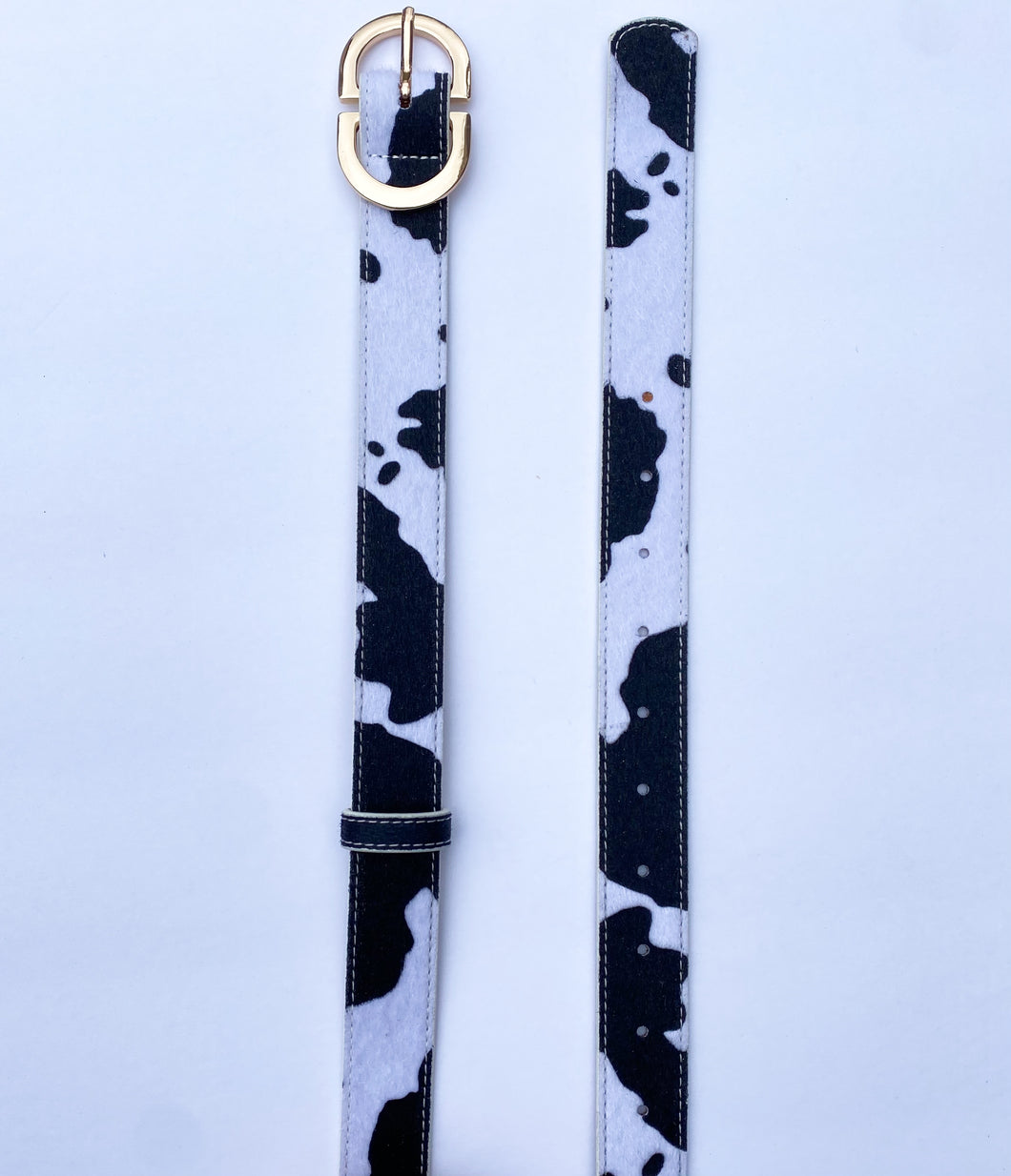 Cow Print Belt