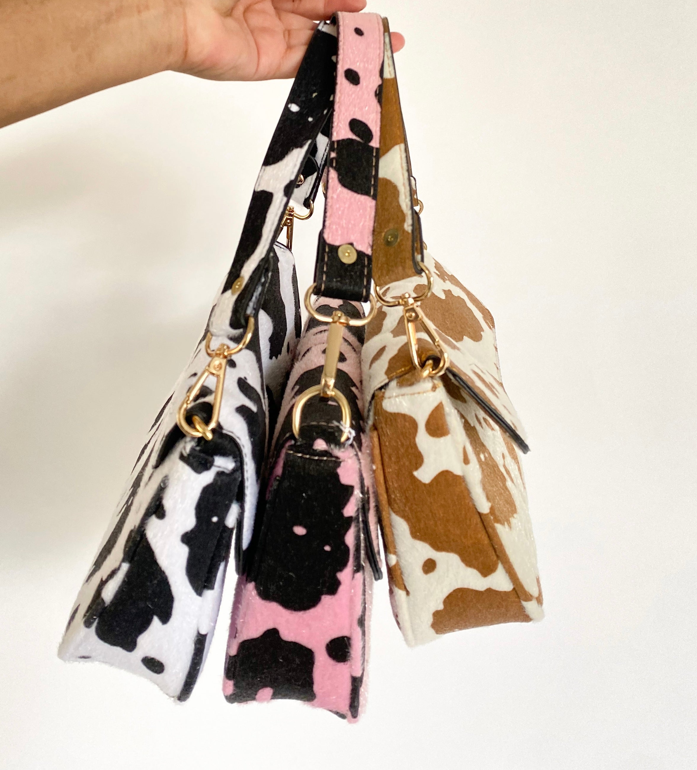 Cow Print Shoulder Bag – Teran's Boutique